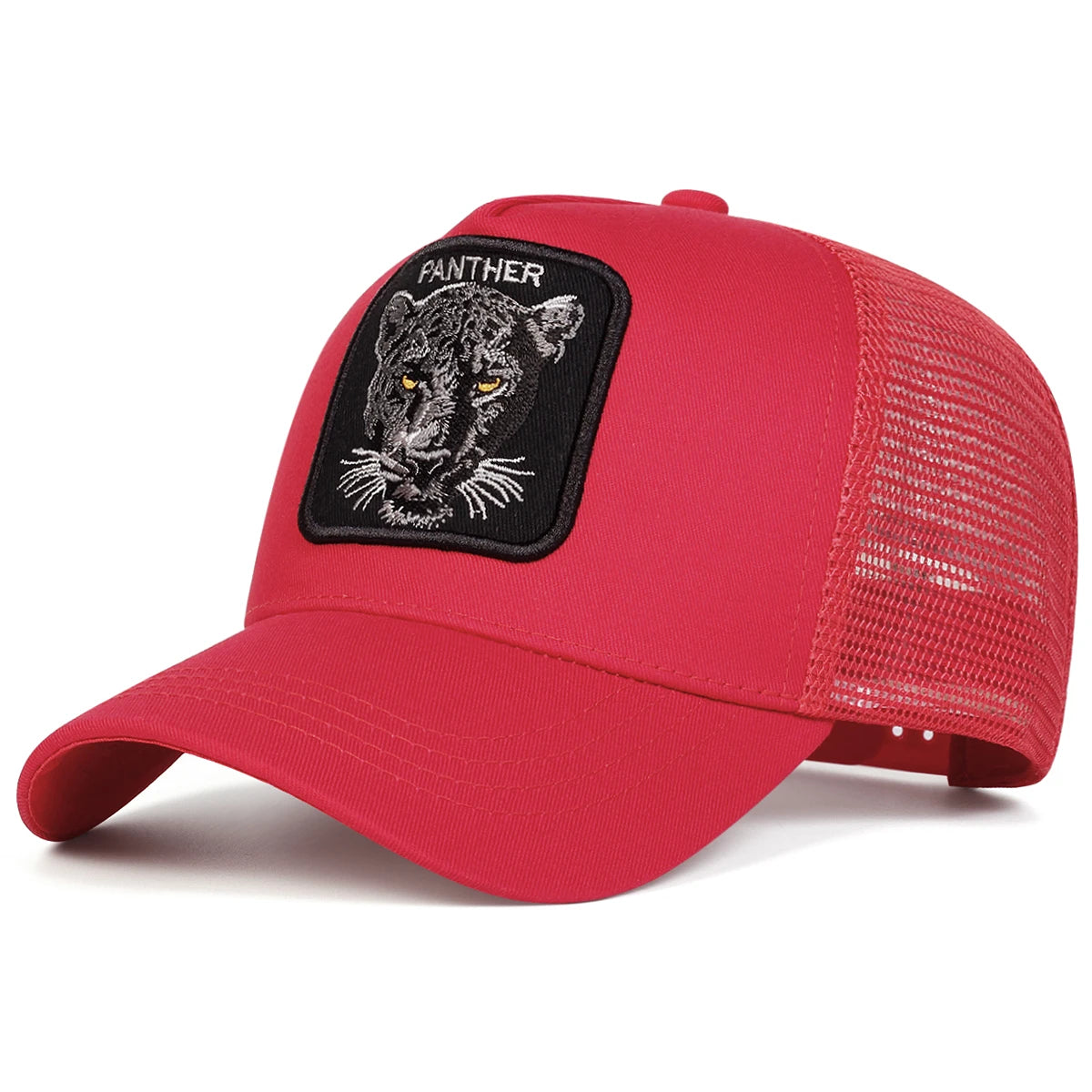 Unisex PANTHER Embroidery Baseball Net Caps Spring and Summer Outdoor Adjustable Casual Hats Sunscreen Hat