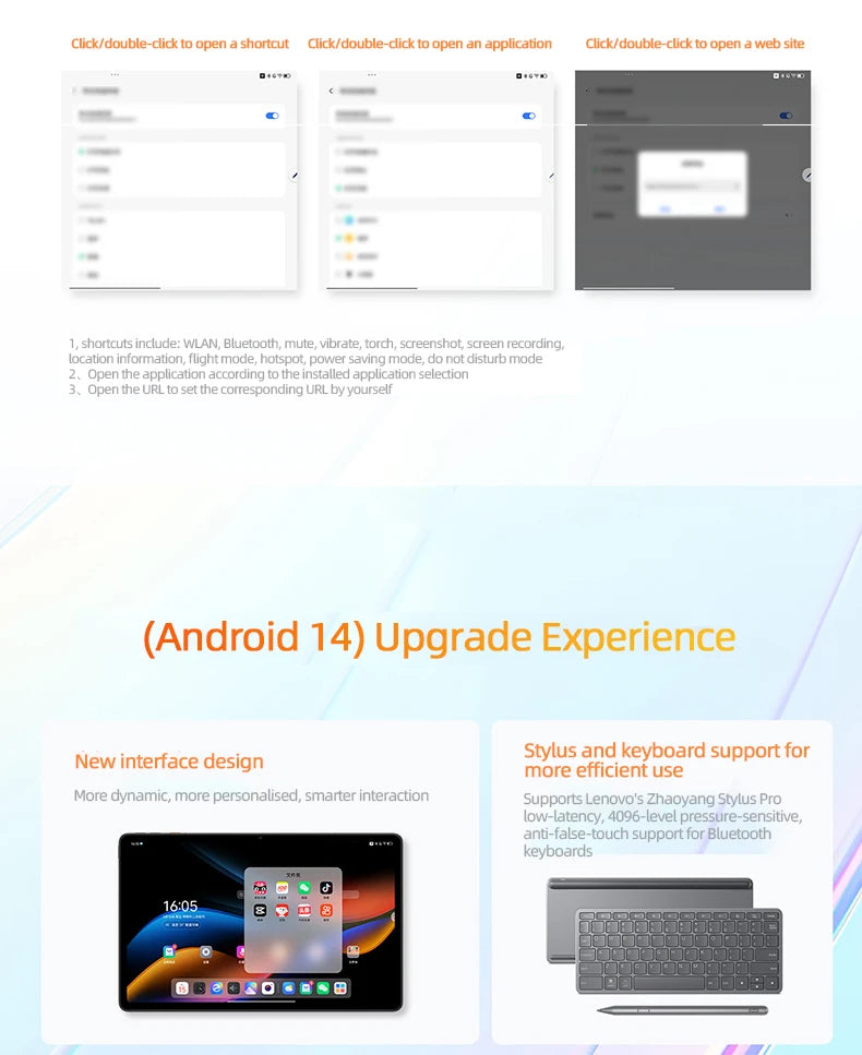 New Lenovo Tab K11 Tablet K11 Plus Snapdragon 680 11.5" 90Hz Screen 128GB 256GB 8600mAh WIFI13MP Camera Android 14 Tablet PC