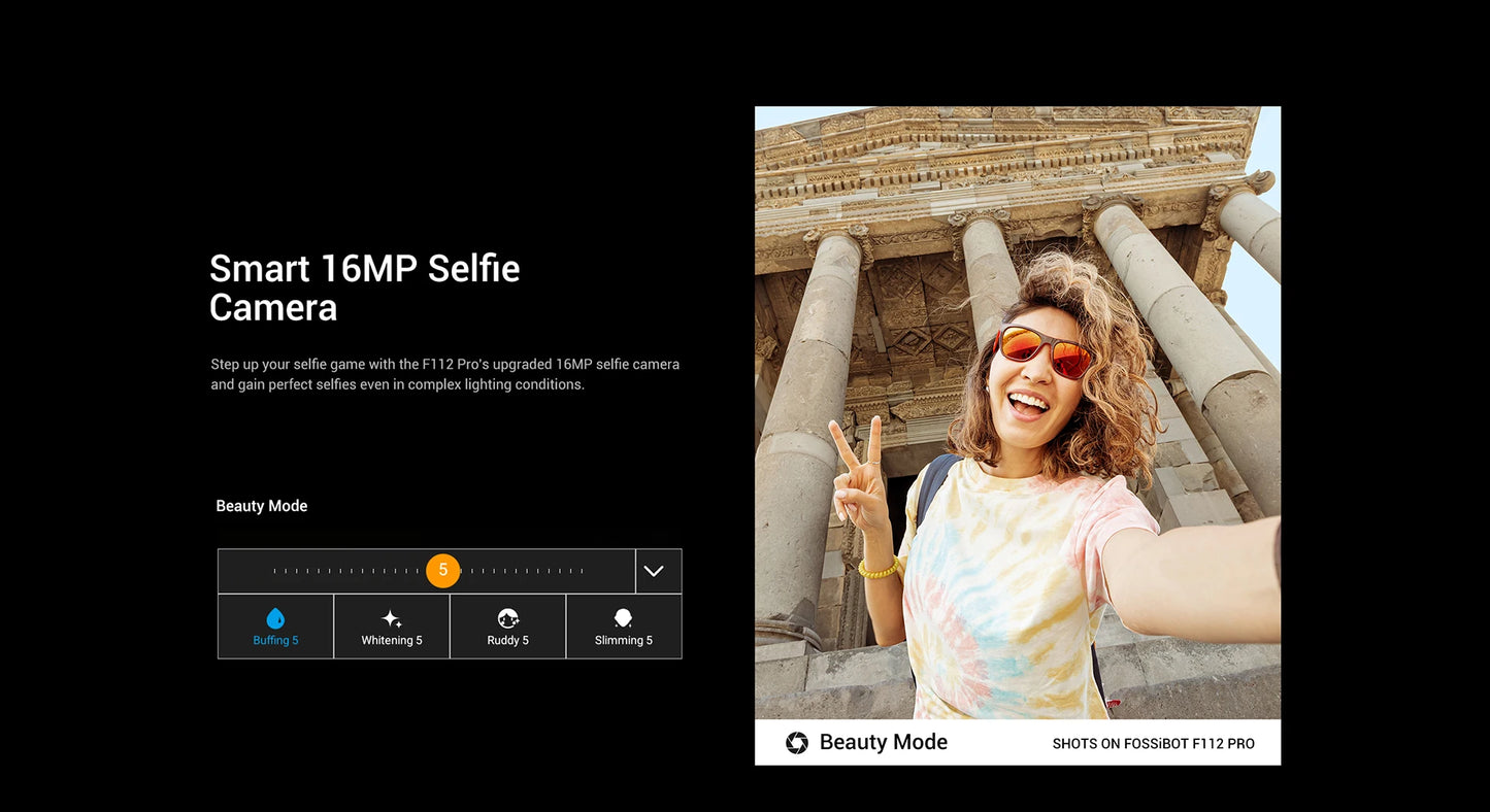 Fossibot F112 PRO 5G Rugged Smartphone 6.88" HD+ 7150mAh 24GB(8+16) 256GB Mobile Phone 50MP Environmentally Friendly Cellphone