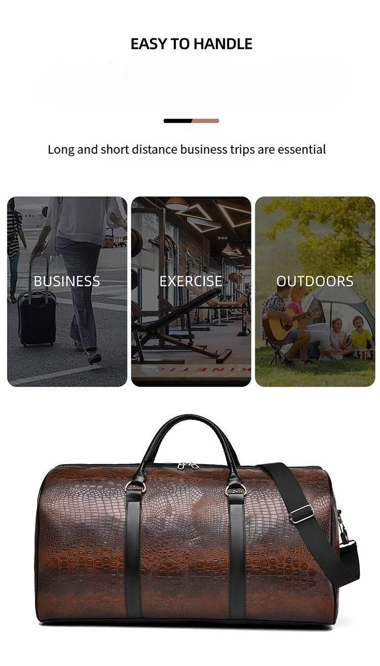 European and American Style Travel Bag Fashionable and Personalized Hand-held Shoulder Short Distance Outdoor Sports and Fitness