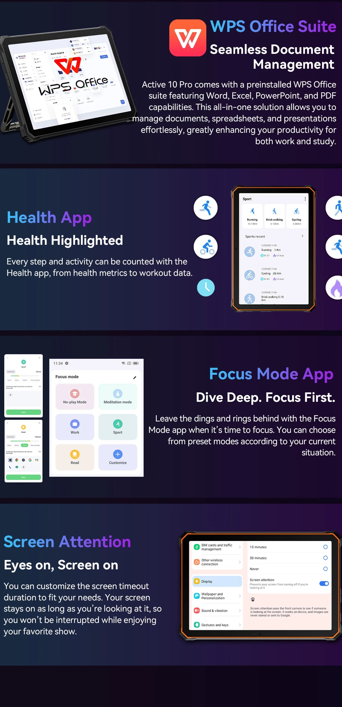 [World Premiere] Blackview Active 10 Pro Rugged Tablets 5G MTK 7300, 11" FHD+ Display, 12GB 512GB, 30000mAh Battery 108MP Camera