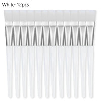 12/6/2pcs Facial Mask Brushes Set Face-Mask Applicator Soft Facial Application Brush with Clear Plastic Handle for Skin Care