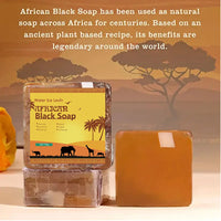 African Black Soap Acne Treatment Deep Cleaning Exfoliate Facial Moisturizing Skin Smoothing Face Soap for Skin Care