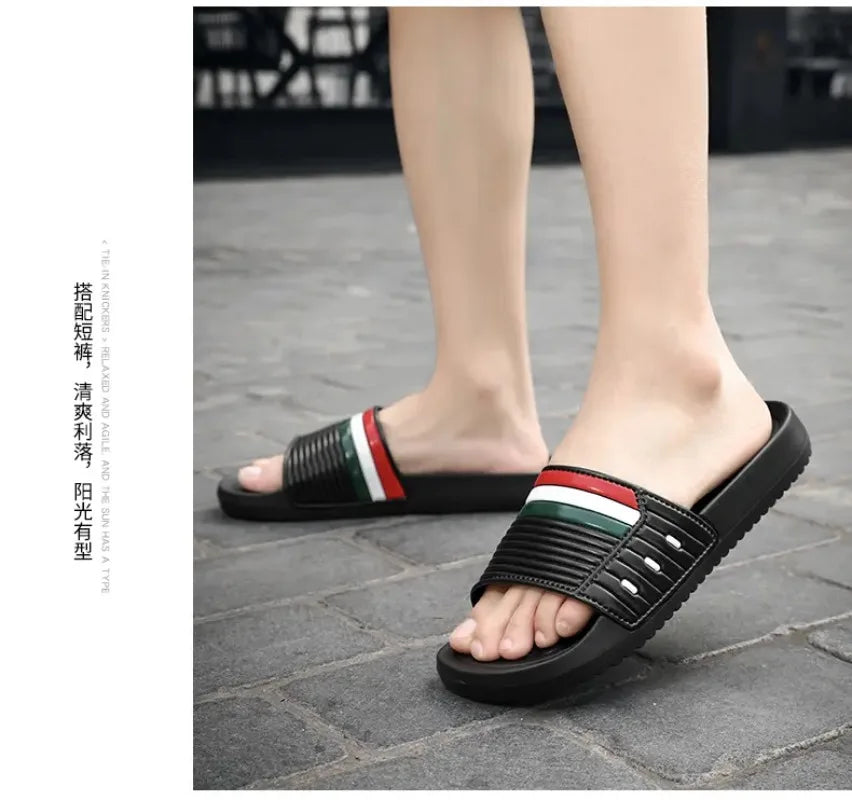 Summer Men's Trend Slides Man Shoes Non-slip Casual Slippers Indoor Outdoor EVA Sandals Beach Garden Sandals Big Size46 47 48