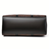 Large Capacity Retro Crocodile-Textured Travel Duffel Bag - Durable Unisex Vacation Luggage,  Versatile Gift for Men & Women