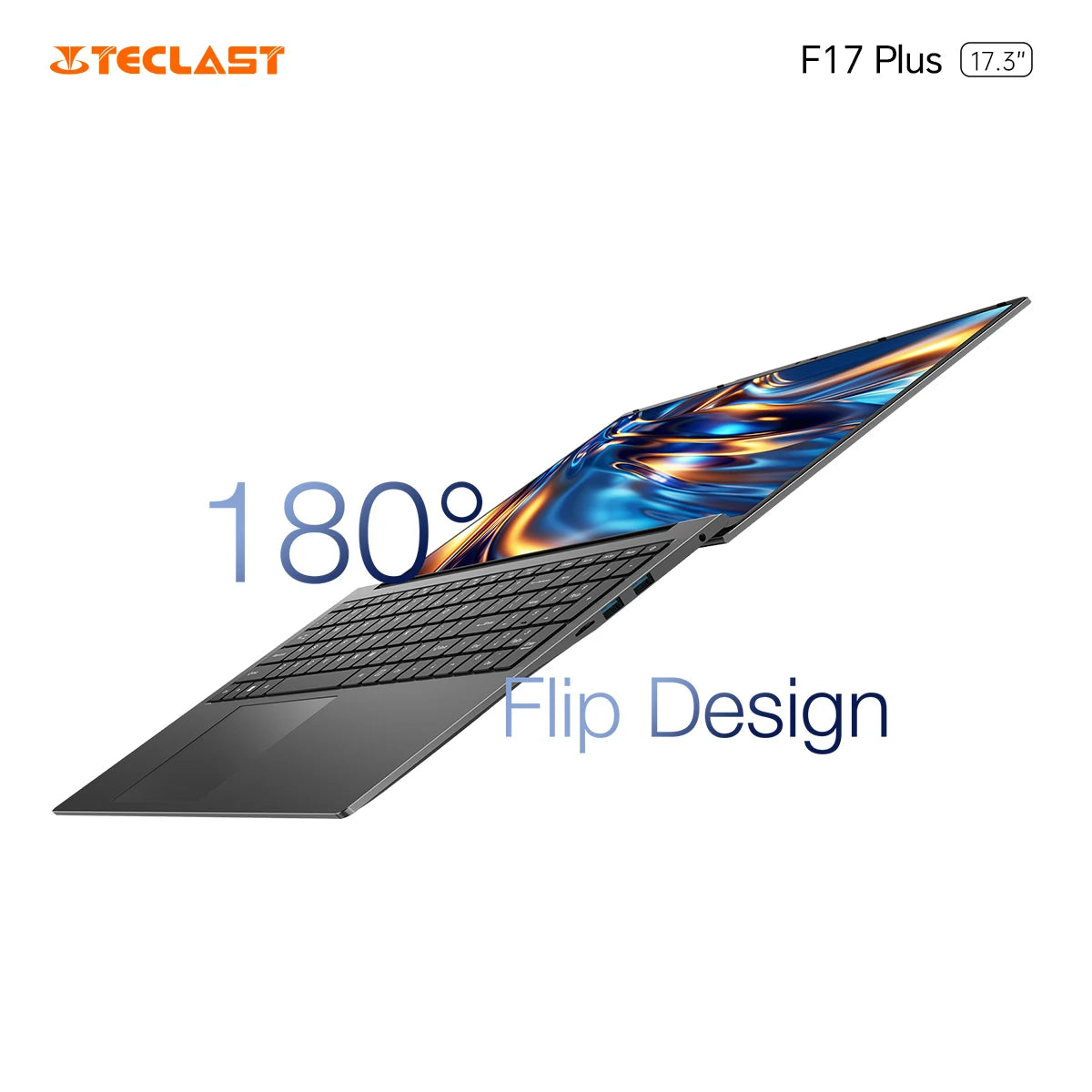 Teclast F17Plus 17.3 inch Laptop Intel N150 16GB RAM 512GB SSD Windows 11 Notebook 180° Flip Computer Backlit Keyboard mini-HDMI