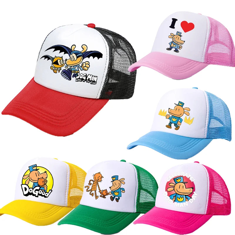 Dog Man Universal Casual Cap Summer Baseball Polyester Hat Adjustable Truck Driver Children Cartoon Peripheral Item Adult Action
