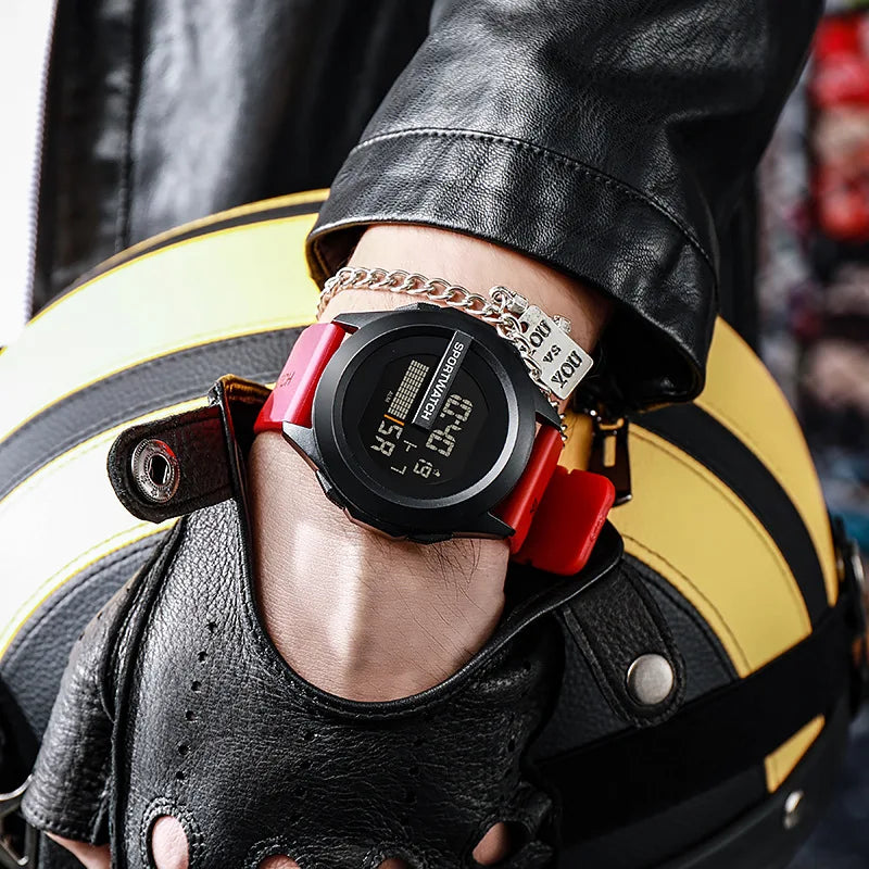 Men's Sports Watches Alarm Clock Multifunction Men LED Digital Watch Waterproof Fitness Sport Electronic Watch for Male Clock