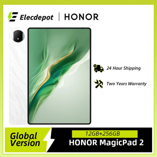 Global Version HONOR MagicPad 2 tablet android 12.3" OLED Screen  Snapdragon 8s Gen 3 CPU 13MP Rear Camera 10050mAh Battery