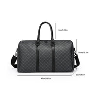 Men’s Black Traveling Bag Large Capacity Business Travel Luggage Bag Classic Full Body Printed Handbag Shoulder Bags for Men
