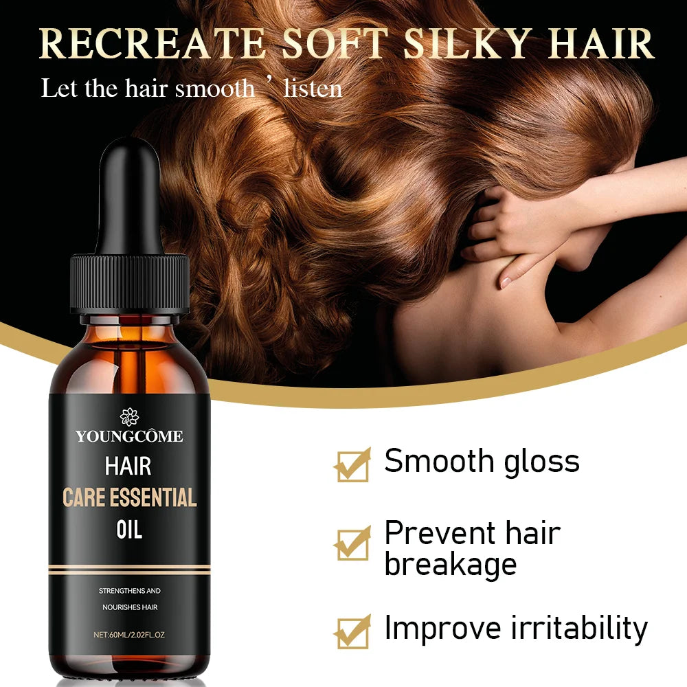 Hair Care Essential Oil For Damaged Hair Repairing,Promote Hair Shine and Nourishes Hair Healthy with Natural Rosemary Essence