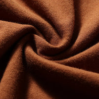 2025 Summer New American Retro Short Sleeve O-neck Solid Color T-shirt Men's Fashion 100% Cotton Washed Casual Terry Cloth Tops