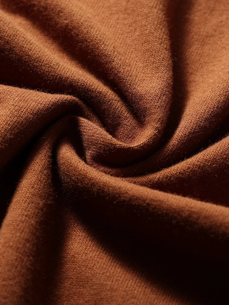 2025 Summer New American Retro Short Sleeve O-neck Solid Color T-shirt Men's Fashion 100% Cotton Washed Casual Terry Cloth Tops