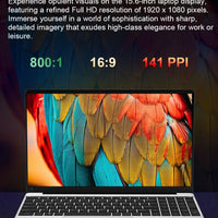 15.6 inch Laptop Computer Intel Celeron N4000 Notebook PC Fingerprint Unlock Windows 11 Pro 16GB RAM 1TB SSD 1920*1080P Laptops