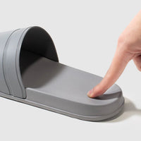 2024 New Summer Men's Solid Home Slides Casual Non Slip Open Toe Slides For Indoor Walking And Bathroom Shower