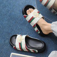 YRZL Men's Slippers Lightweight Non Slip EVA Slides Big Size Summer Beach Shoes Comfortable Fashion Thick Sole Sandals for Men