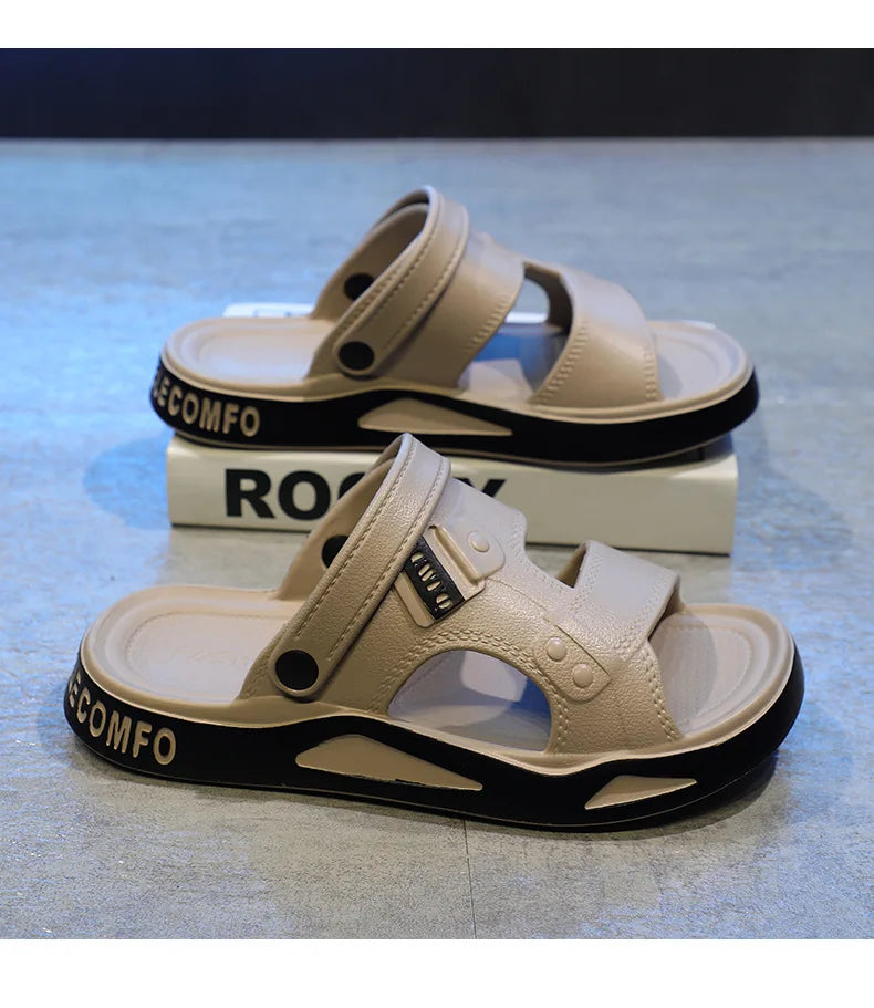 Summer Eva Sandals for Men Fashion Slippers Indoor Lightweight Soft Anti-slip Flats Men's Sandals Outdoor Beach Open-toe Sandals