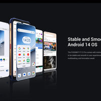 Fossibot F112 PRO 5G Rugged Smartphone 6.88" HD+ 7150mAh 24GB(8+16) 256GB Mobile Phone 50MP Environmentally Friendly Cellphone