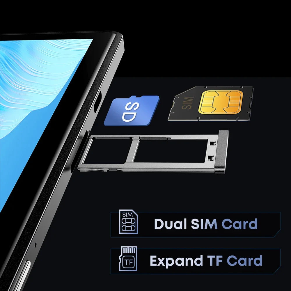 CHUWI Hi10X Pro Tablet 4G LTE Android 13 Widevine L1 10.1" IPS Core Unisoc T606 4GB RAM 128GB ROM Tablets 2.4G/5G Wifi 7000Mah