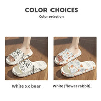 Anti-Odor Men's Slippers Summer Bathroom Couples Indoor Outdoor Wearable Non-Slip Durable Cold Slippers Women's Slippers