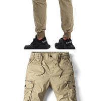 2024 New Cotton Men Cargo Pants Khaki Casual Men Tactical Joggers Cargo Multi-Pocket Fashions Black Army Trousers Work Wear