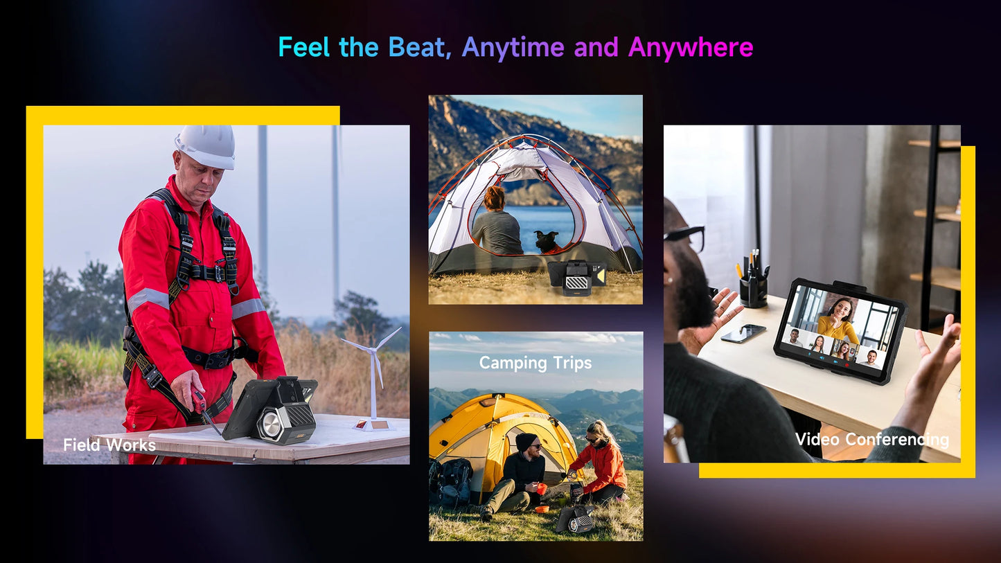 5G Rugged Tablet Ulefone Armor Pad 4 Ultra IP68/IP69K LED Light 11800mAh Battery,fast charging 16GB+256GB 50MP