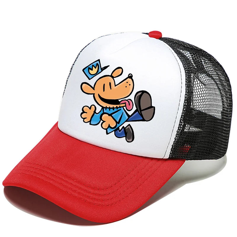 Dog Man Universal Casual Cap Summer Baseball Polyester Hat Adjustable Truck Driver Children Cartoon Peripheral Item Adult Action