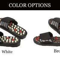New Feet Massage Slippers Foot Reflexology Acupuncture Therapy Massager Walk Stone Shoes Acupuncture Cobblestone Massager