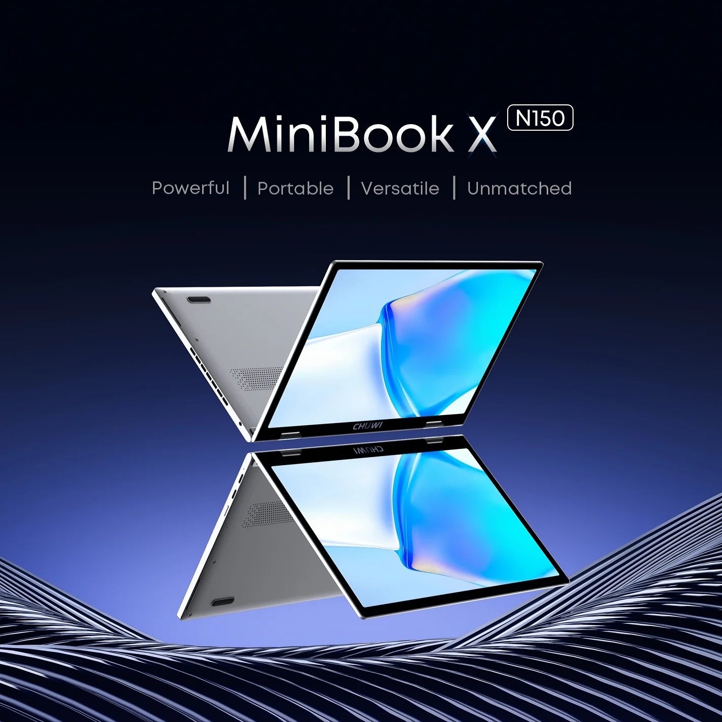 CHUWI MiniBook X Laptop Tablet 2 In 1 Intel N150 CPU 10.51" FHD IPS Screen 12GB LPDDR5 512G SSD Windows 11 Notebook 1200*1920