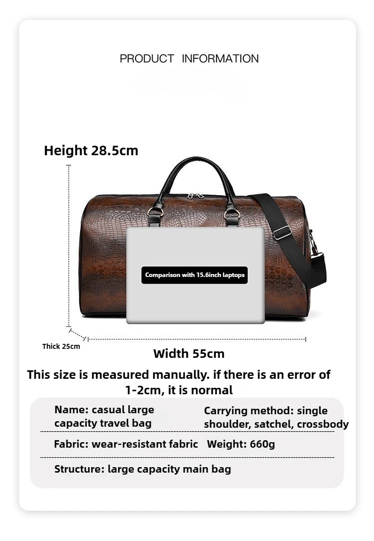 European and American Style Travel Bag Fashionable and Personalized Hand-held Shoulder Short Distance Outdoor Sports and Fitness