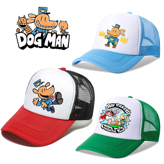 Dog Man Universal Casual Cap Summer Baseball Polyester Hat Adjustable Truck Driver Children Cartoon Peripheral Item Adult Action