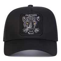 Unisex PANTHER Embroidery Baseball Net Caps Spring and Summer Outdoor Adjustable Casual Hats Sunscreen Hat