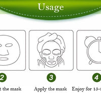 10pcs Natural Plant Facial Mask Moisturizing Oil Control Anti-Aging Fruit Aloe Korean Sheet Face Mask Beauty Skin Care Prodcuts