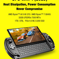 GPD 2025 WIN 4 32GB Memory RAM 1TB 2TB Hard Disk AMD 8840U HX370 Processor Handheld Gaming Portable Laptop Touch Screen Mini PC