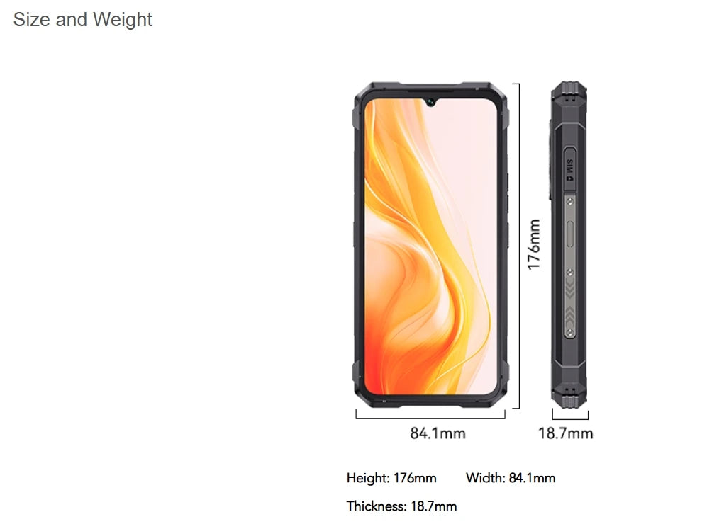 Rugged Smartphone 5G Cubot KingKong 11, 10200mAh Battery, Dimensity 7025, 6nm, 2.5GHz, 32GB RAM(16+16), 256GB ROM,108MP Camera