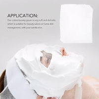 100pcs Spa Face Gauze Mask Paper Disposable Beauty Salon Special Gauze Skin Care Beauty Tool For DIY Seaweed Soft Mask Powder