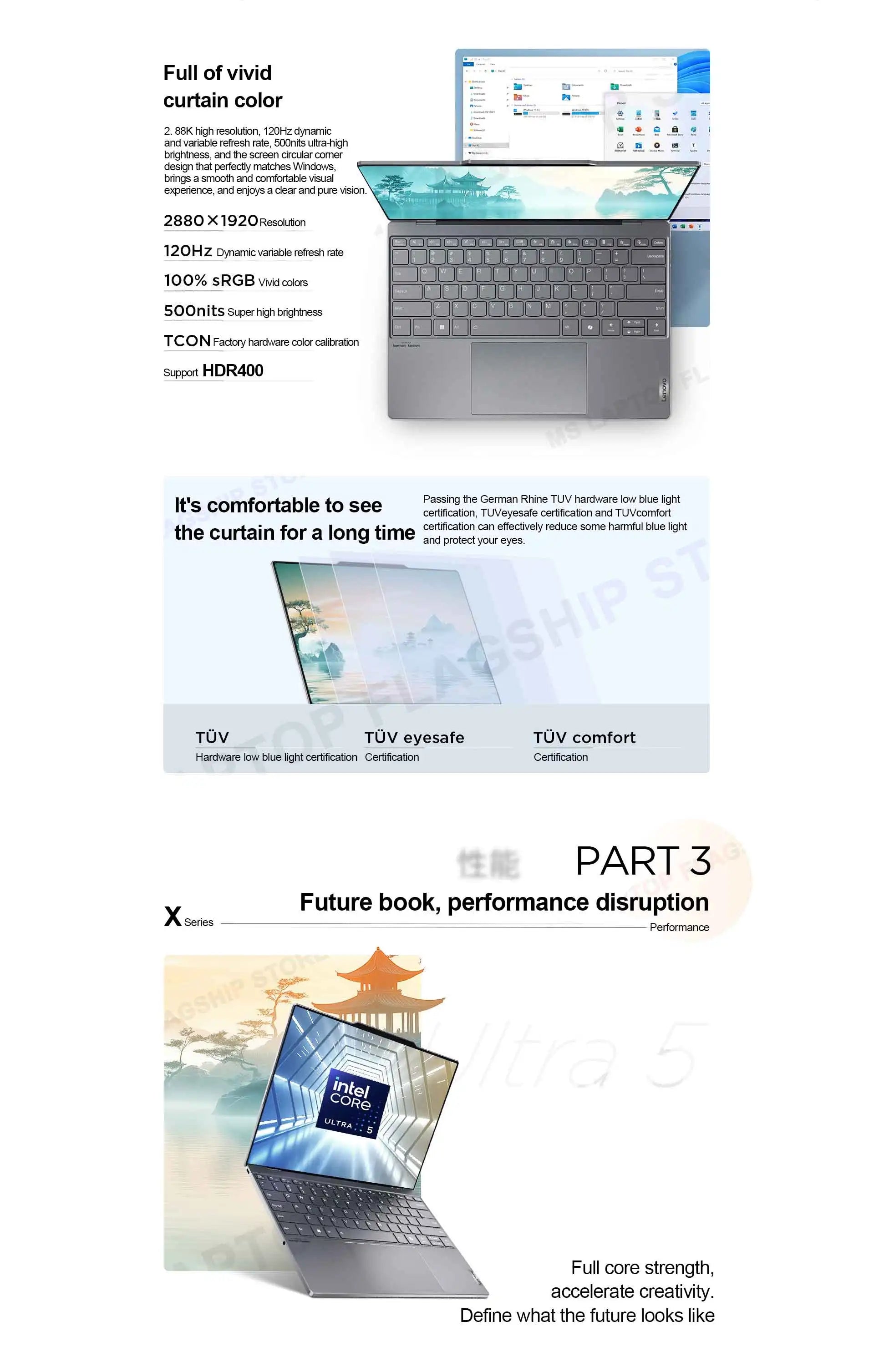 【2025 New】Lenovo ThinkBook X 32G+1T Ultra5/Ultra9/ARC 13.5inch 2.8K 120Hz （Optional Touch Version）