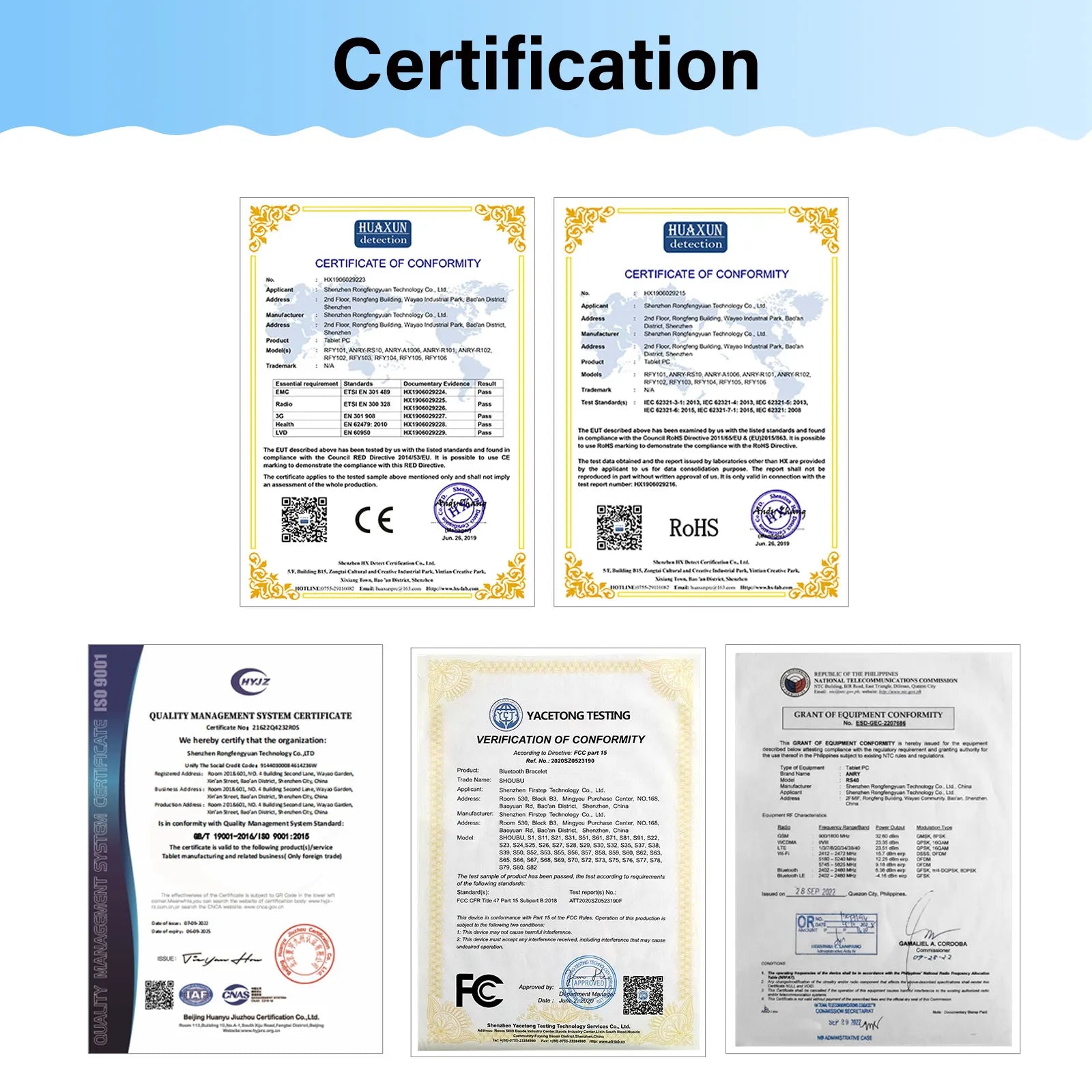 ANRY 10.95 Inch Tablet Android 15 HD Display 12GB RAM 128 ROM Fast Charging 8000mAh 5G WiFi Octa-Code Android Tablets with Case