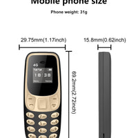 SERVO BM10 4G Mini Button Function Phone Speed Dial Auto Call Recorder Blacklist 2 SIM Small Mobile Phone Multilingual 2025 New