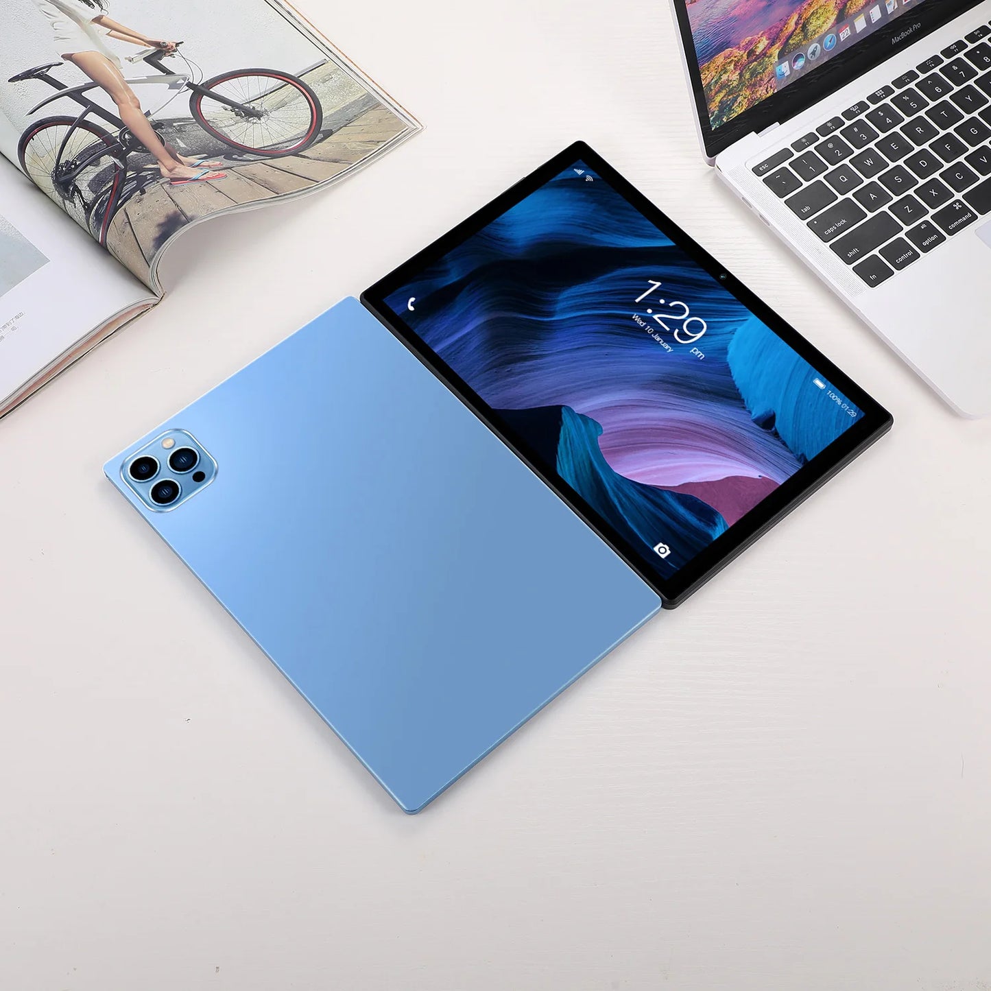 BDF Android 10.1 Inch Tablet Pc Google Play Octa Core Dual Cameras Dual SIM 3G Phone Call Tablets Bluetooth Wifi 4GB+ 64GB ROM