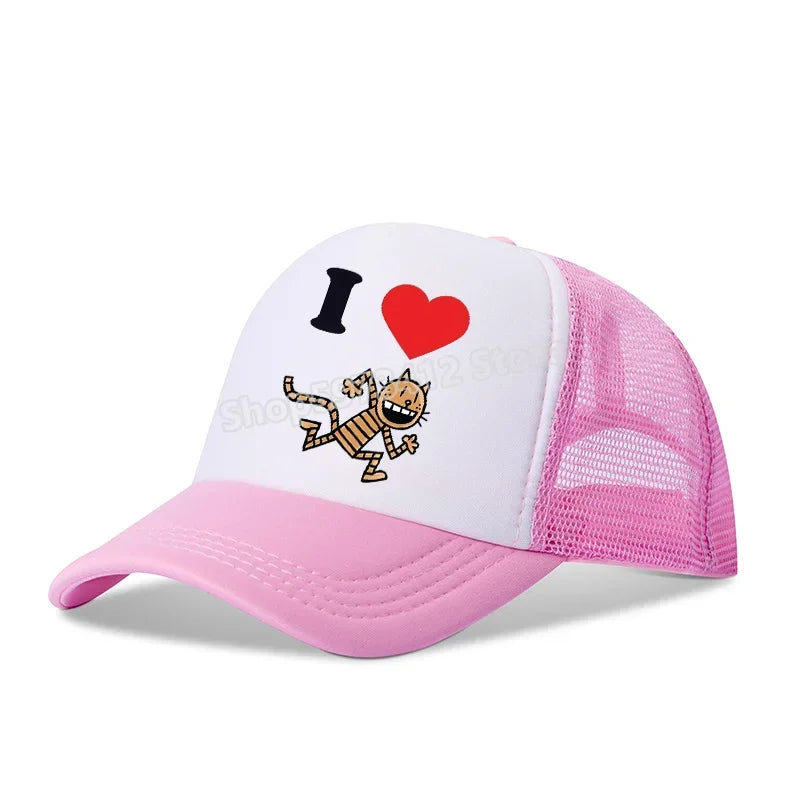 Dog Man Universal Casual Cap Summer Baseball Polyester Hat Adjustable Truck Driver Children Cartoon Peripheral Item Adult Action