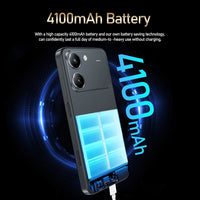 Global Version Smartphone 8GB+256GB 4G Smartphone, 5.3" Cellphone LCD 60Hz Display, 12MP Camera, 4100mAh Battery HD Camera, WiFi