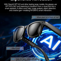 AI Smart Glasses with 8MP Camera Video Recording 100+ Languages Translation Sunglasses Bluetooth Call Music Play Men Women 2025