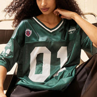 American Sports Fashion V - Neck T-Shirt Street Y2K Hip - Hop Jersey Women's Loose Breathable Quick Drying Casual Versatile Top - The Discount Plug