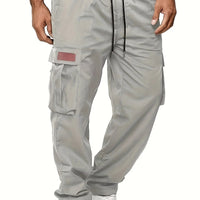 American style high street retro multi pocket workwear pants for men's new trendy loose straight leg versatile casual long pants - The Discount Plug