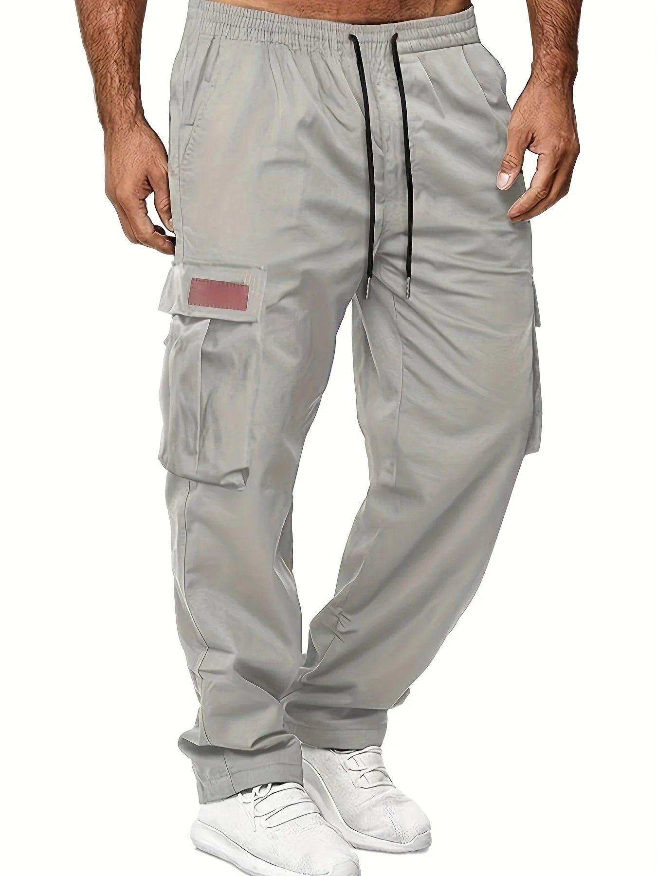 American style high street retro multi pocket workwear pants for men's new trendy loose straight leg versatile casual long pants - The Discount Plug