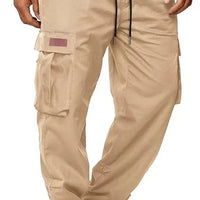 American style high street retro multi pocket workwear pants for men's new trendy loose straight leg versatile casual long pants - The Discount Plug