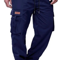 American style high street retro multi pocket workwear pants for men's new trendy loose straight leg versatile casual long pants - The Discount Plug