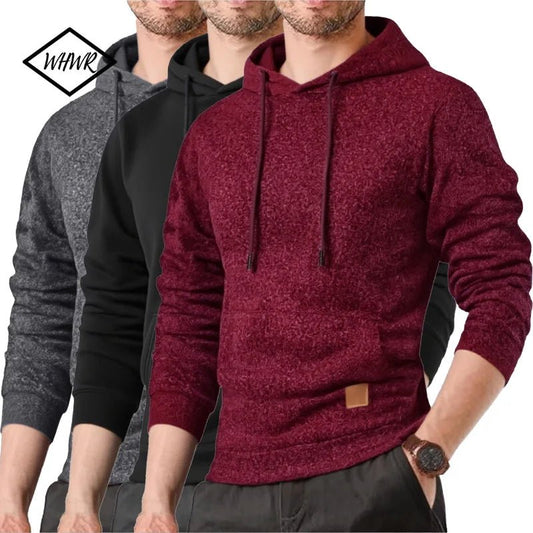 Autumn New Outdoor Men's Long Sleeve Hoodie Sweatshirts Breathable Solid Color Coats Sport Streetwear Pullover Men Clothing - The Discount Plug