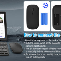 URAO A10L Android 14 Tablet 10.1-inch 12GB RAM 64GB ROM Octa-Core 5G WiFi with Keyboard Mouse Touch Pen Headset Case Tablet Kit